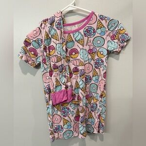 Little sleepies pink sweet treats pant set